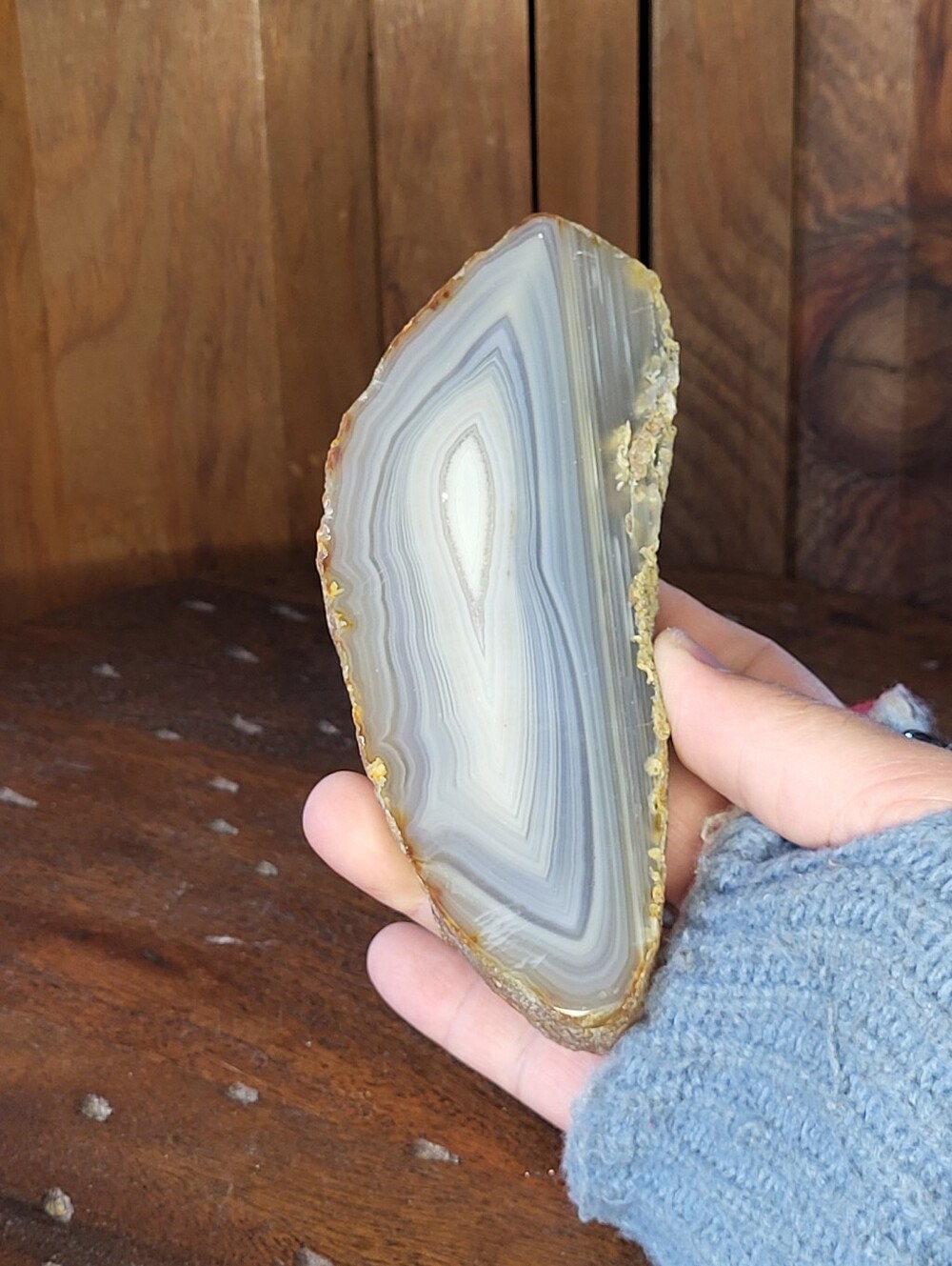 Polished Agate Slice Decorative Stone